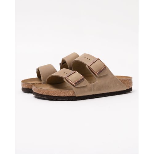 Birkenstock Arizona Oiled Leather Unisex Sandals - Tobacco Brown