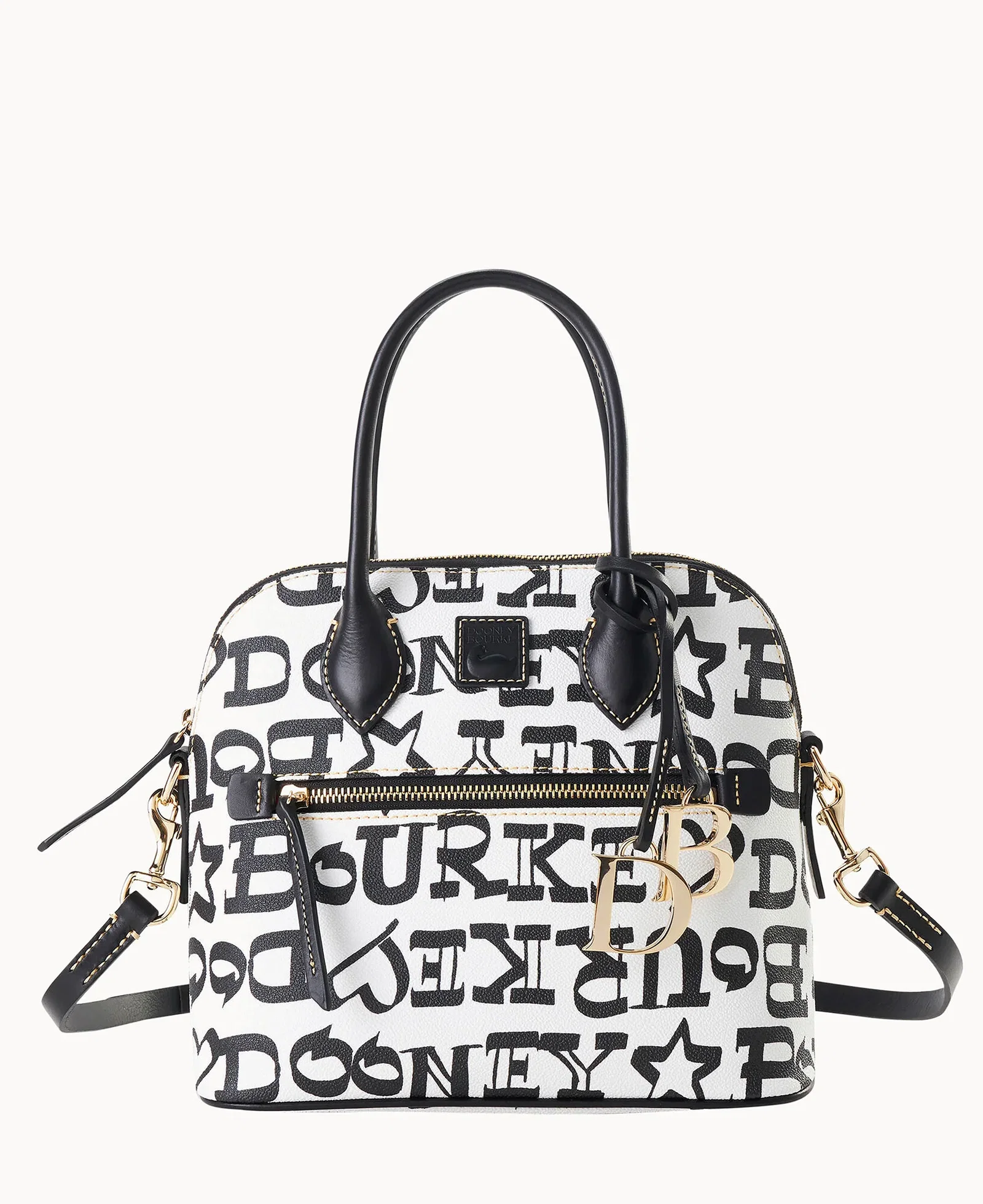 Image of Doodle II Coated Cotton Domed Satchel
