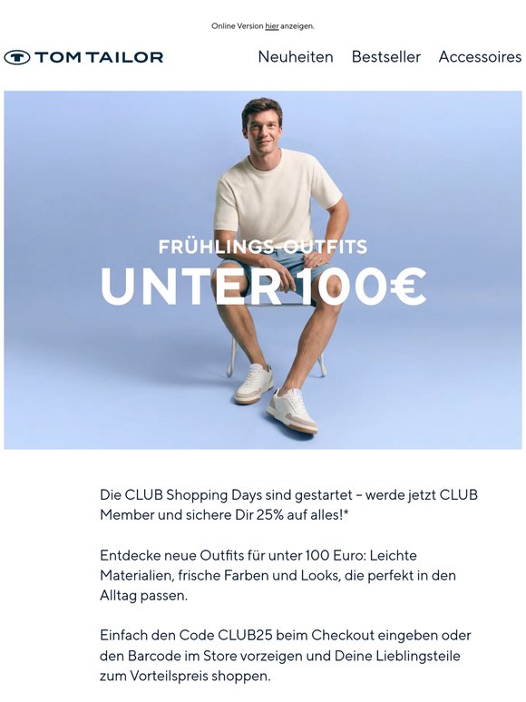 Looks unter 100€ shoppen & 25% sichern ✨