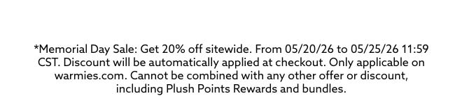 Memorial Day Sale Terms
