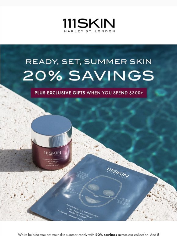 Enjoy 20% savings on summer bestsellers