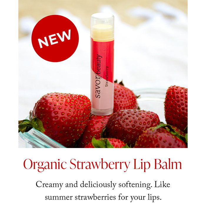 NEW! Organic Strawberry Lip Balm 