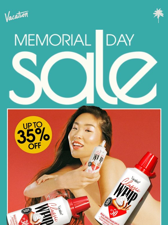 🏖️ Up to 35% OFF Vacation® Memorial Day Sale