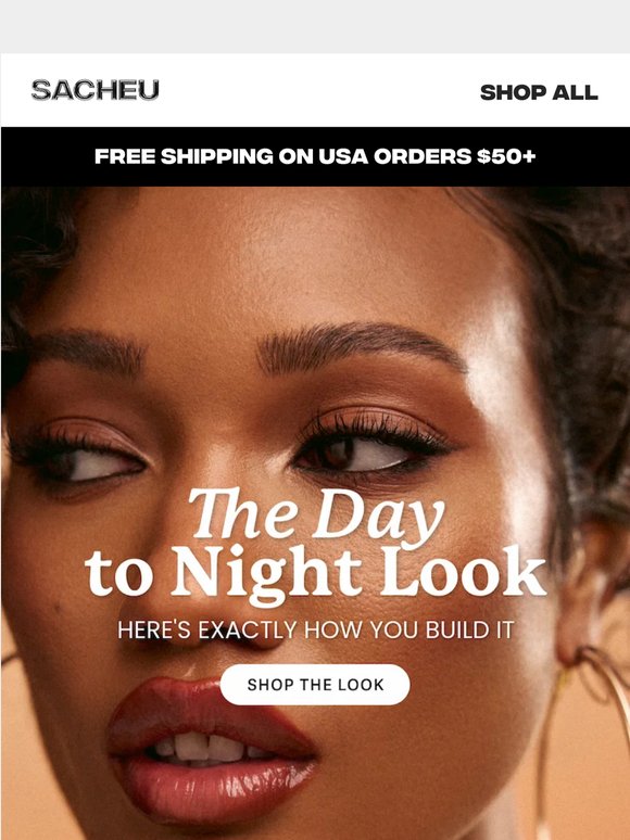 Day to night look in 5 steps!