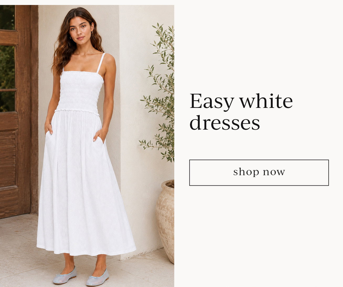 Easy white dresses