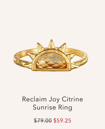 Reclaim Joy Citrine Sunrise Ring