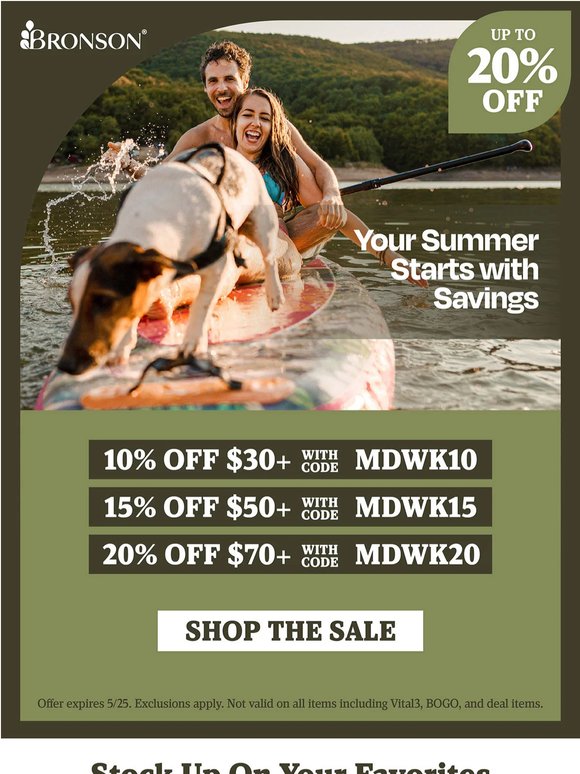 Summer Starts with Savings 😎 Up to 20% OFF Sitewide