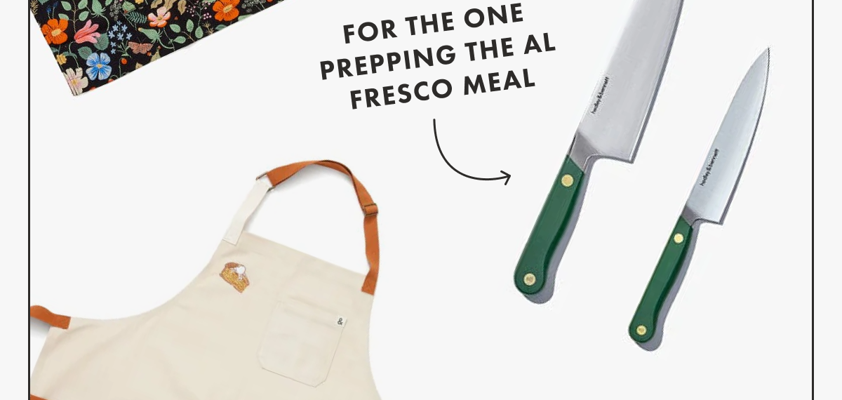 FOR THE ONE PREPPING THE AL FRESCO MEAL