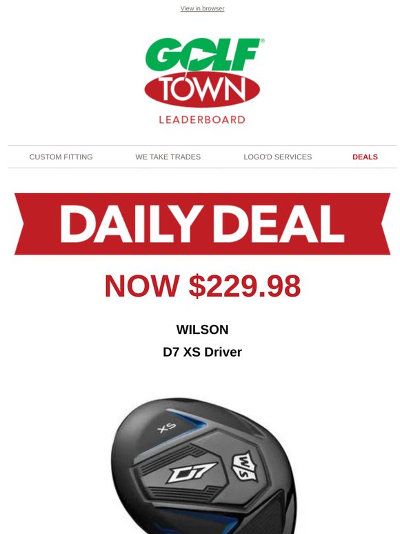 Today's Daily Deal from Golf Town!