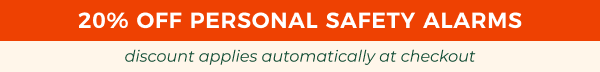 20% OFF Personal Safety Alarms