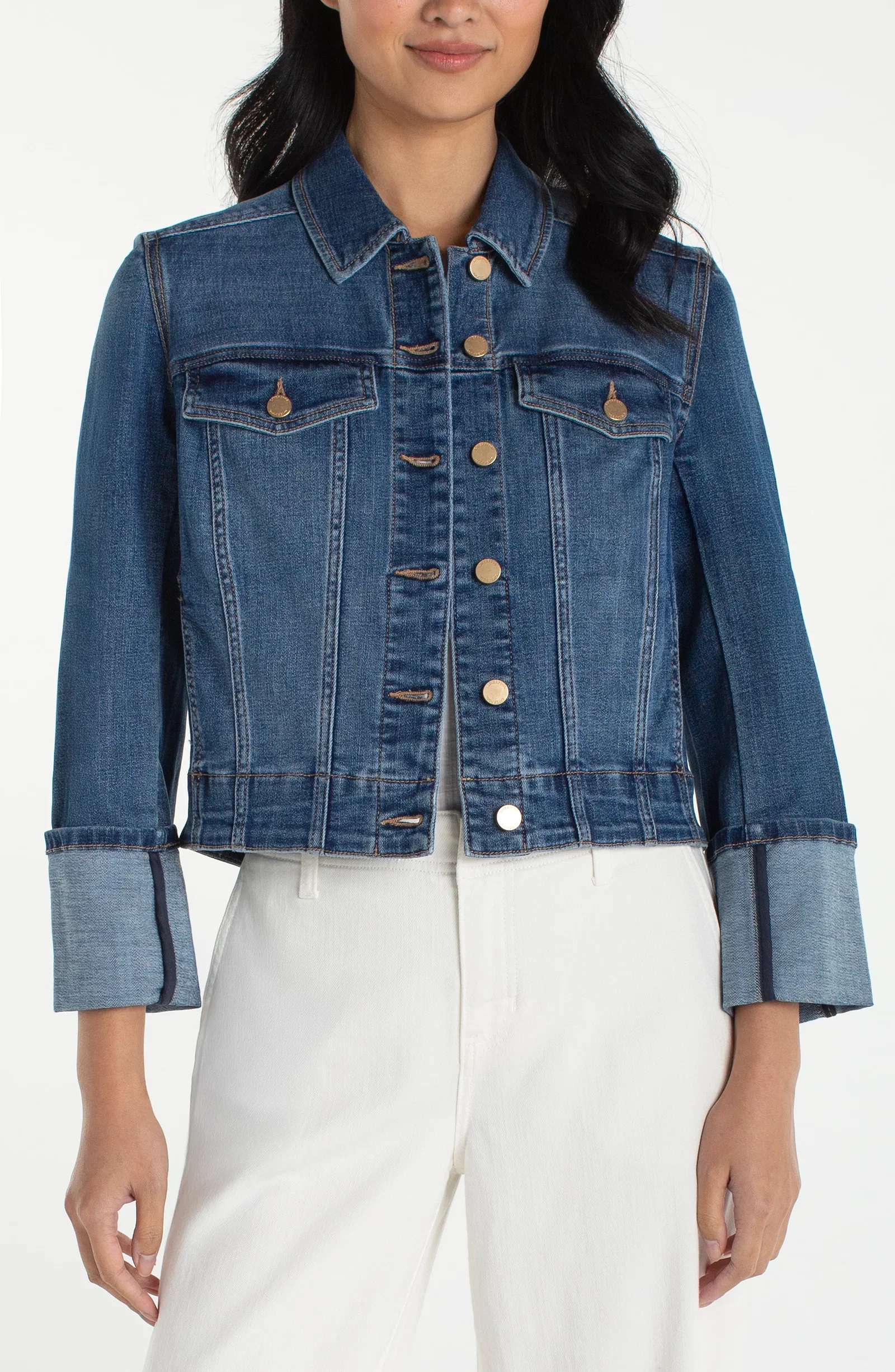 Image of BRACELET LENGTH HIGH CUFF TRUCKER JACKET