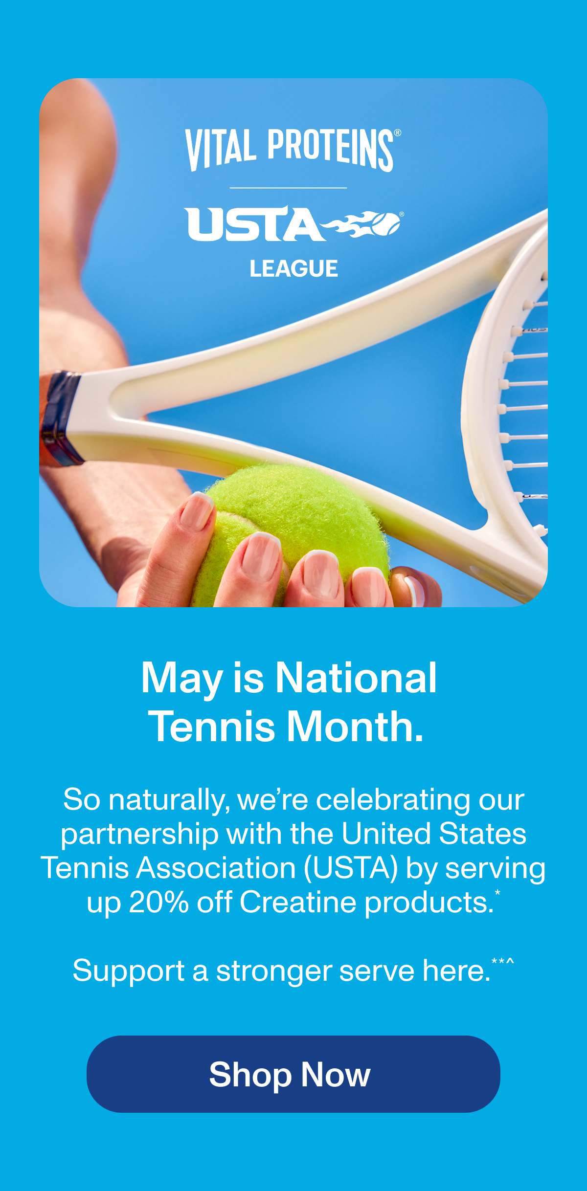 May is National Tennis Month. 