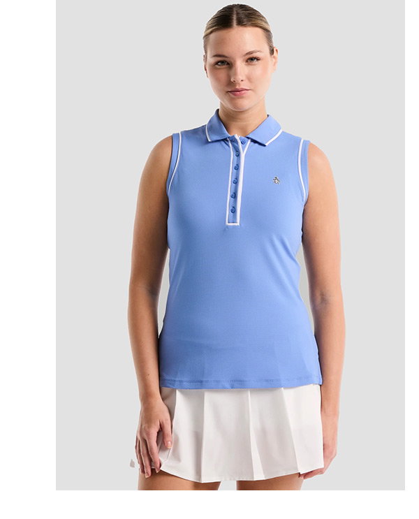 Shop the Women's Veronica Sleeveless Golf Polo