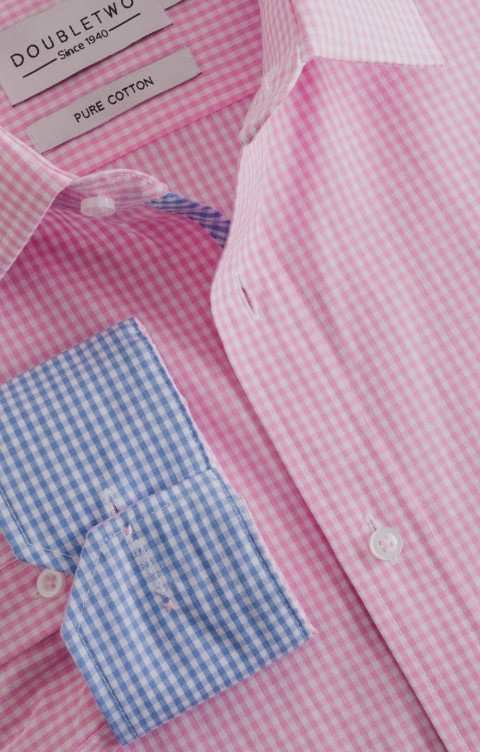 Men's Cotton Gingham Shirt