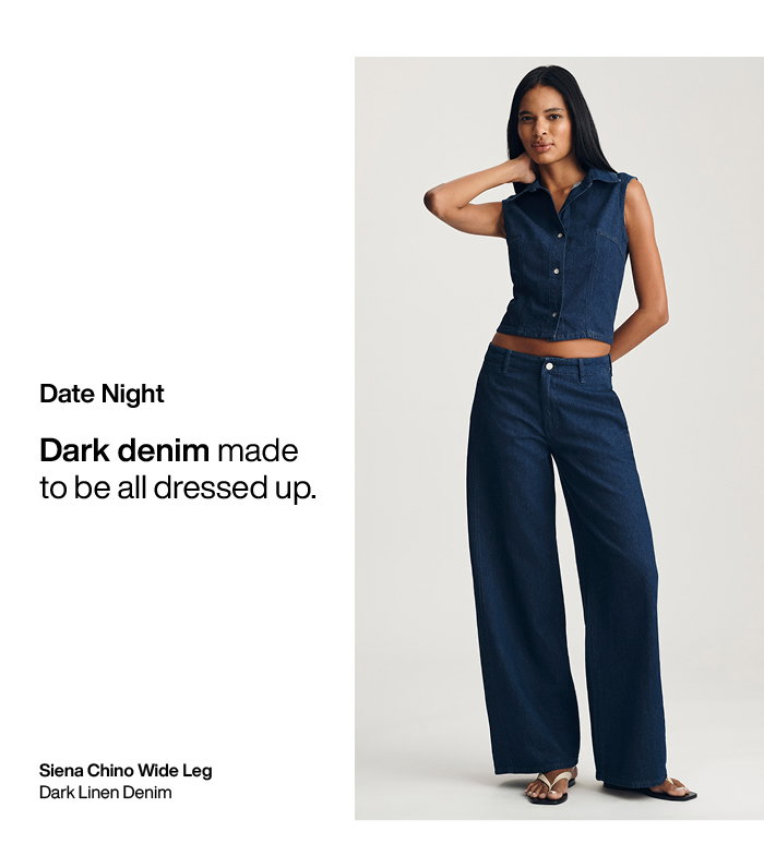 Date Night: Siena Chino Dark Linen Denim