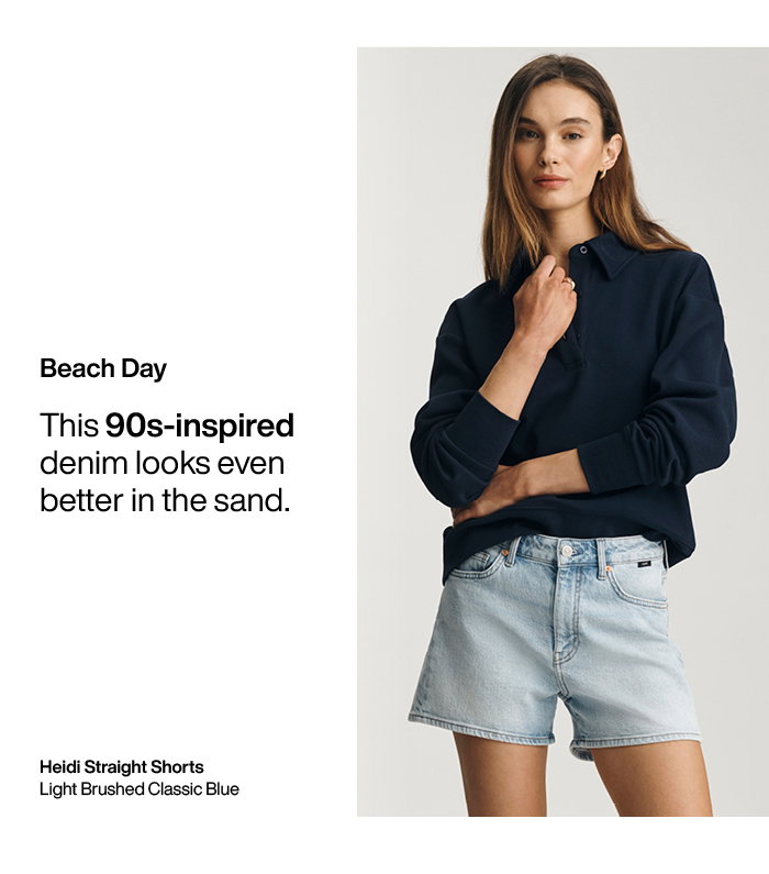 Beach Day: Heidi Straight Light Brushed Classic Blue