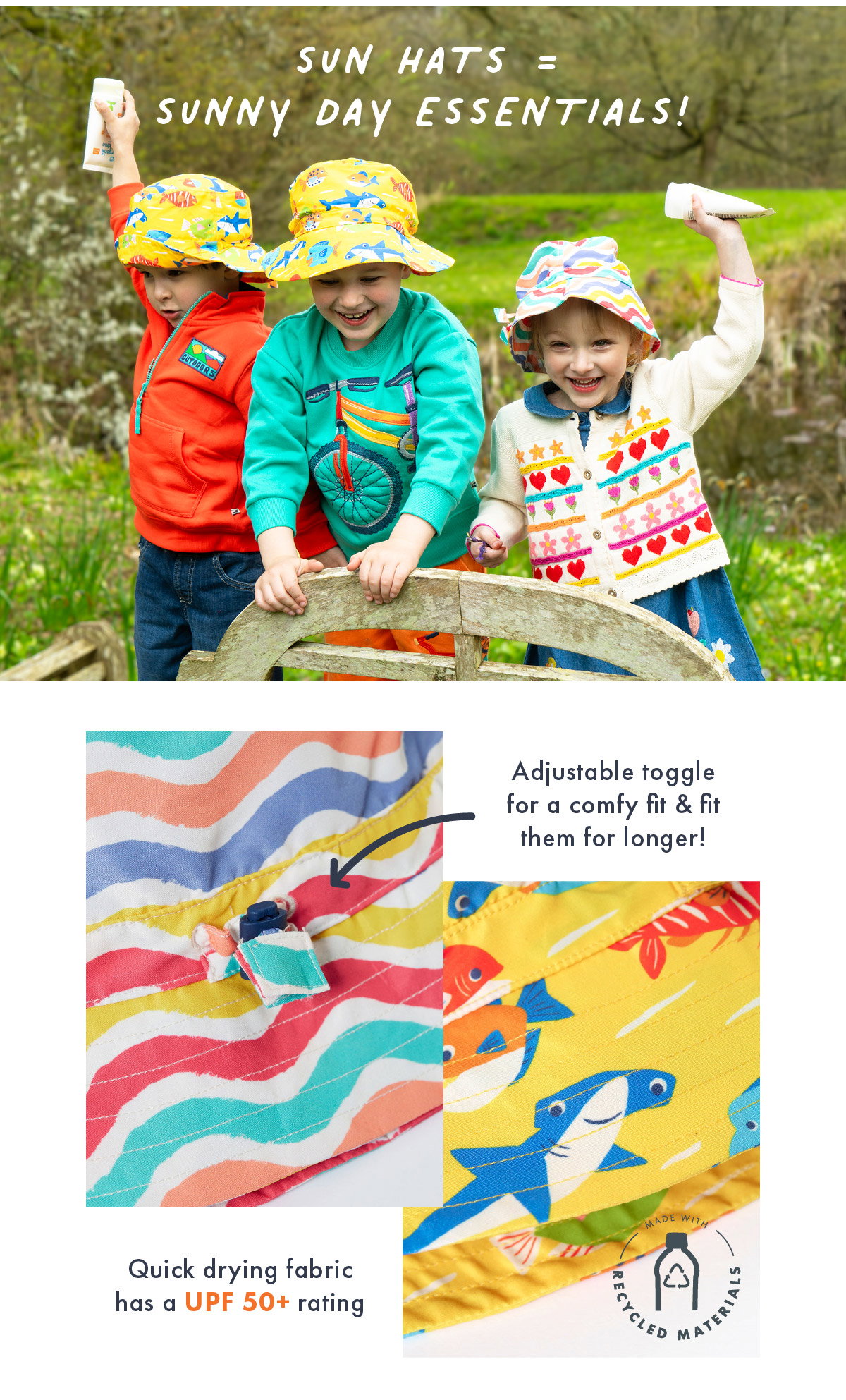 Sun hats = sunny day essentials!