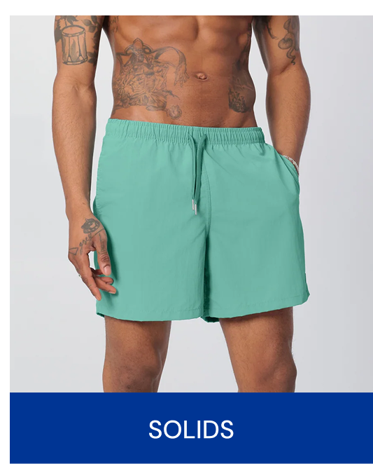 Solid Swim Trunks