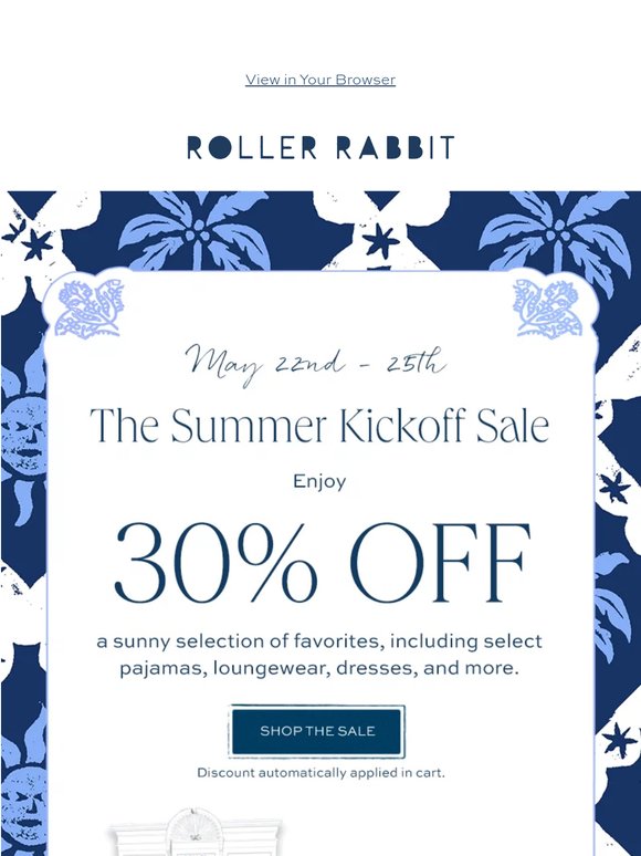 The Summer Kickoff Sale!