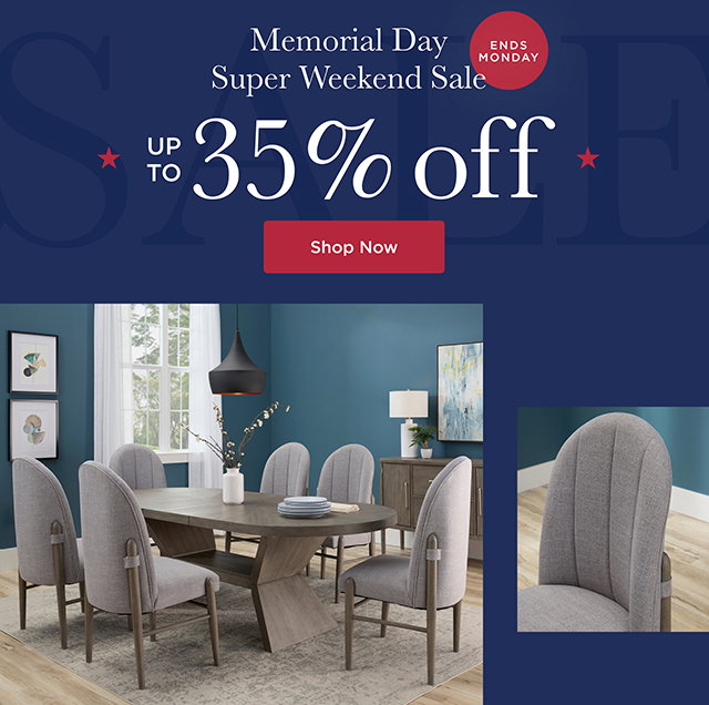 Memorial Day Super Weekend Sale - Up to 35% Off - Shop Now