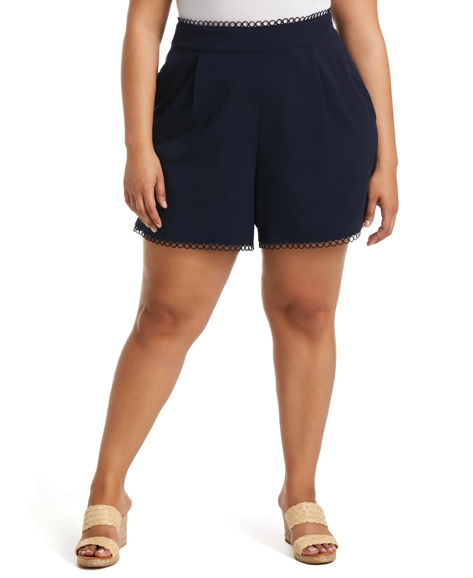 Image of Plus Size Classic Fit Short with Loop Trim