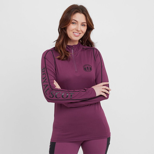 Royal Scot Women's Gracie Long Sleeved Base Layer Wine