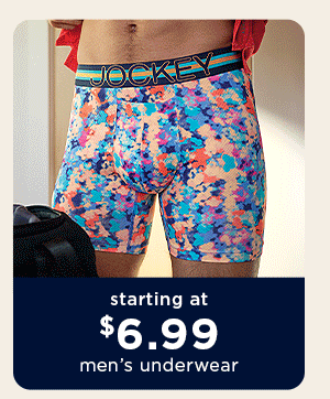 starting at $6.99 men's underwear
