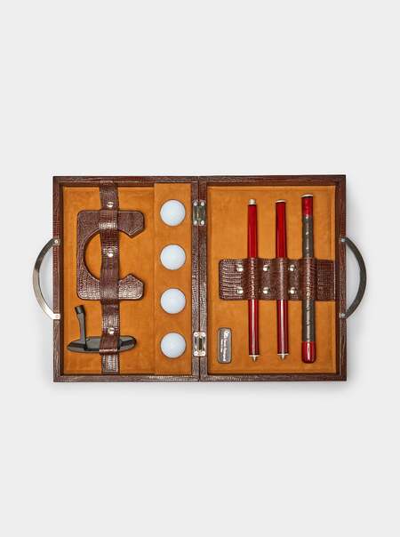 Leather Travel Golf Set