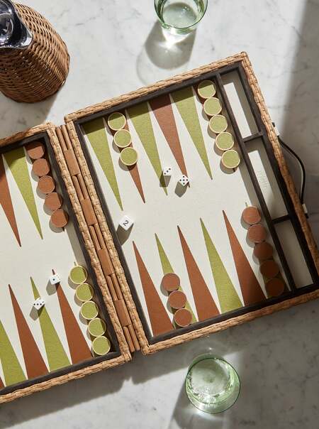 Monte-Carlo Rattan Backgammon Set