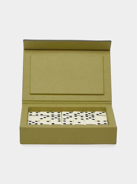 Parma Leather Dominoes Set