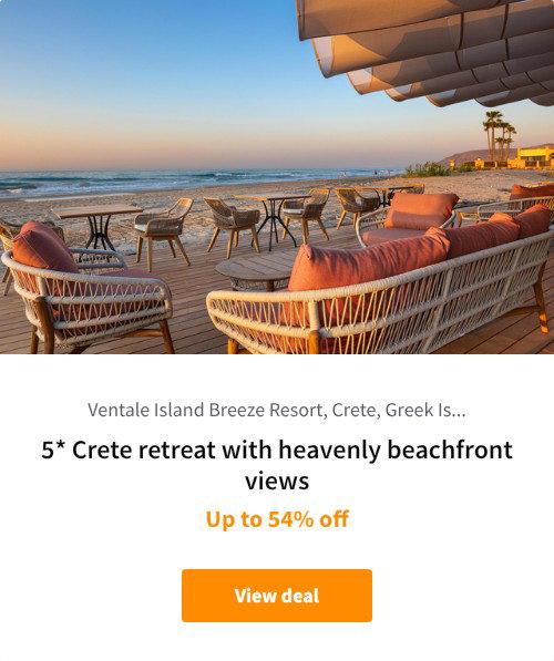 5* Crete retreat with heavenly beachfront views