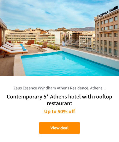 Contemporary 5* Athens hotel with rooftop restaurant