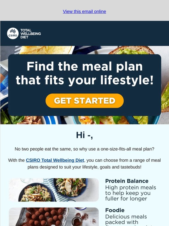 Find the meal plan that fits your lifestyle 💚