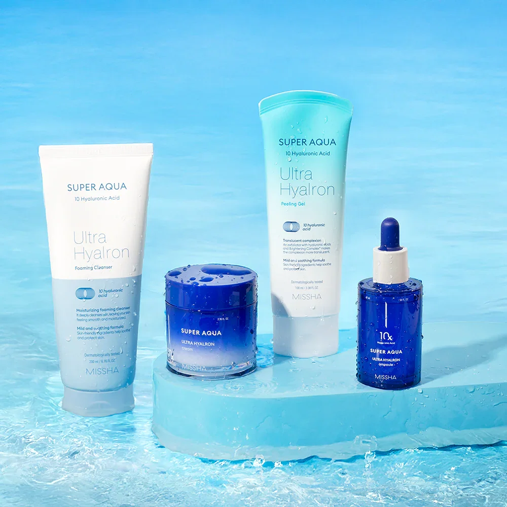 Image of Super Aqua Hydrating K-Beauty Skincare Routine Kit