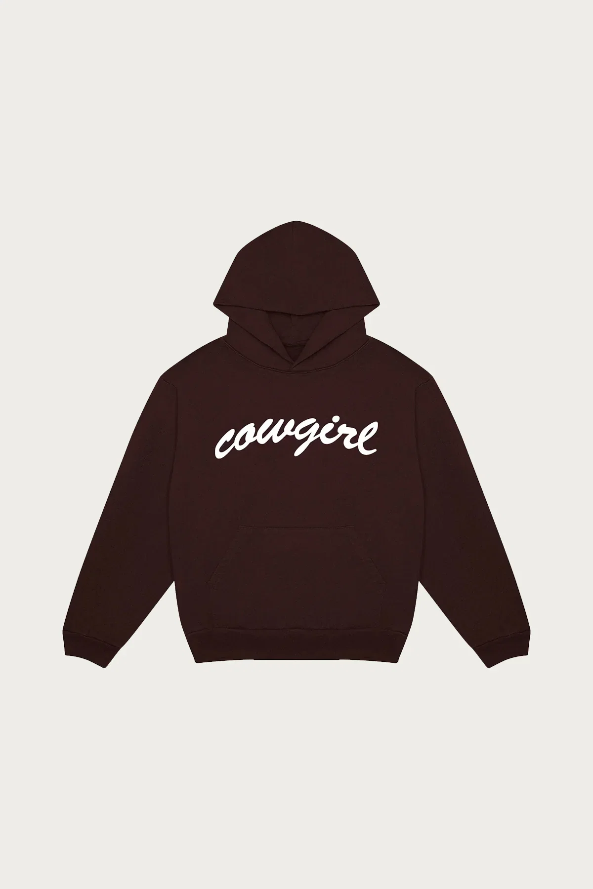 Image of Big Script Hoodie - Chocolate Brown