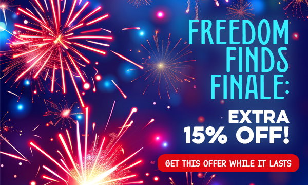 Freedom Finds Finale: EXTRA 15% OFF! GET THIS OFFER WHILE IT LASTS