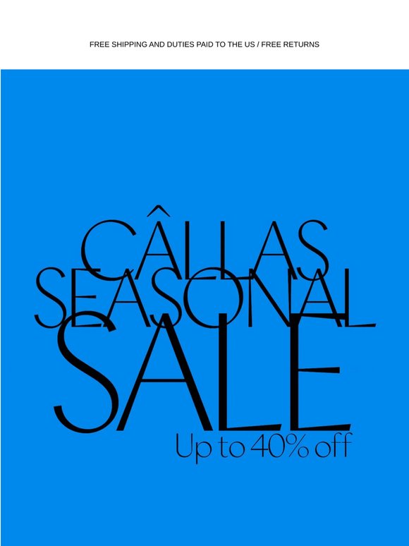 Spring Sale - Up to 40% off