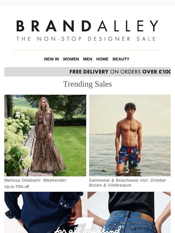 Shop up to 70% off 7 For All Mankind, Orlebar Brown, Vilebrequin, Elizabeth Arden and more