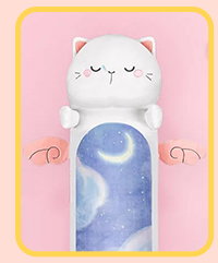 Plush toy with wings.