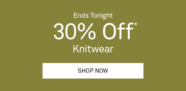 30% Off Knitwear