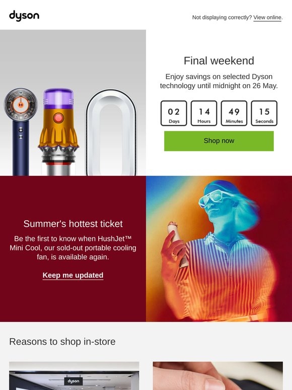 Final weekend to save