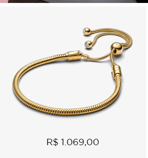 Bracelete De Ouro Em Trama E Fecho Ajustável