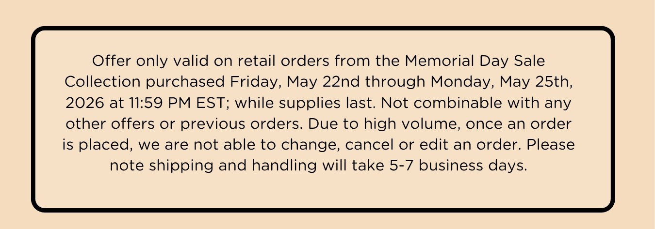 Memorial Day Sale Details