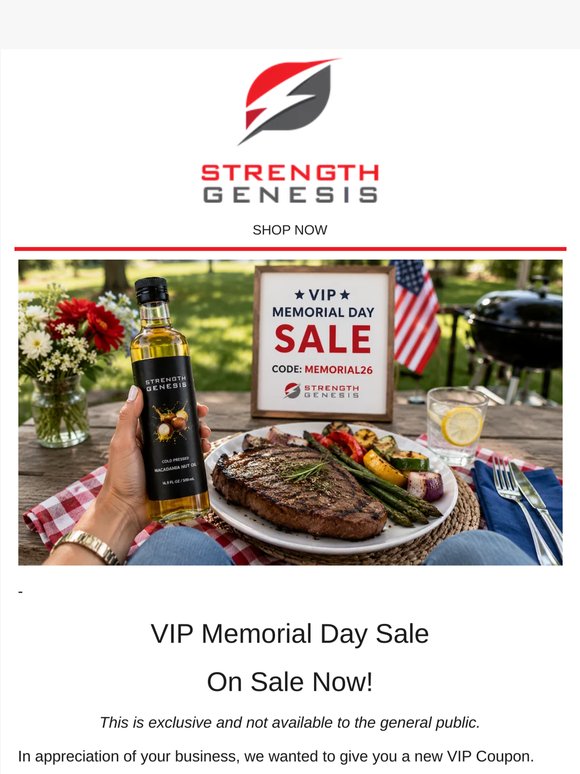 Memorial Day Sale [Not Open To The General Public]