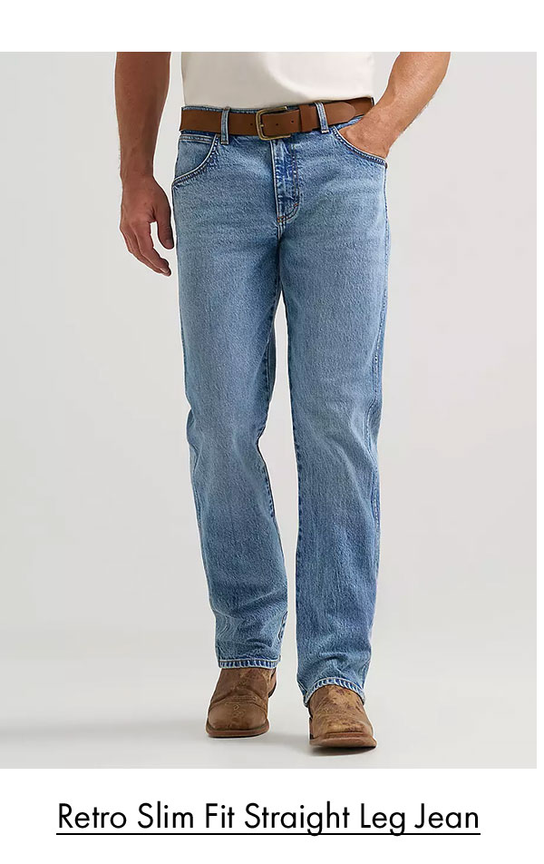 Retro Slim fit straight leg jean
