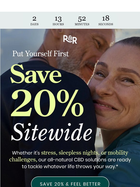 Save 20% on the Relief You Deserve 🌿