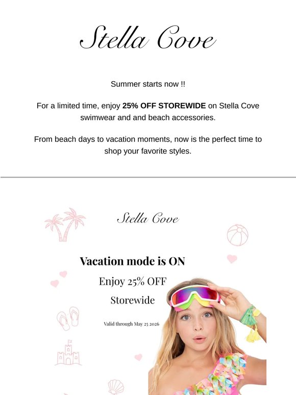 25% OFF Storewide — Ends May 25