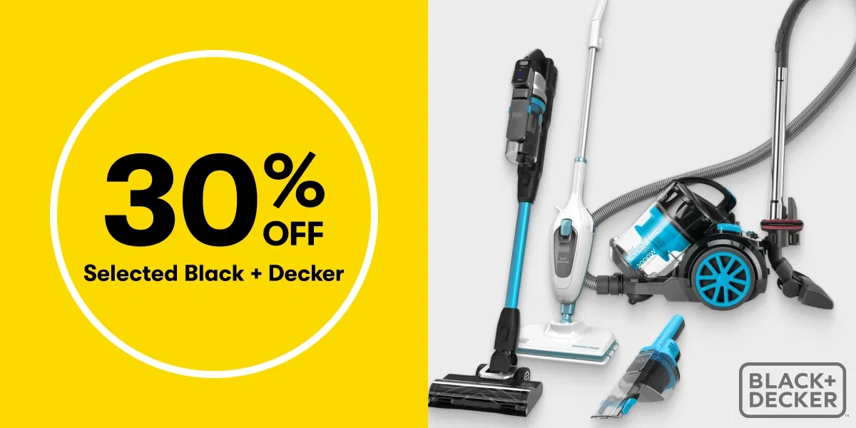30% OFF Selected Black + Decker