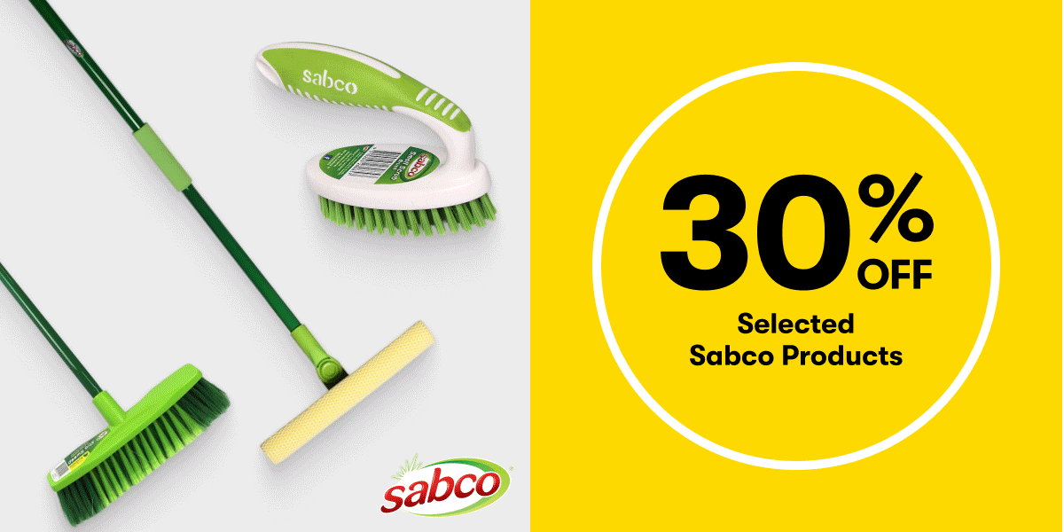 30% OFF Selected Sabco products | Up to 50% OFF Selected Dettol Products