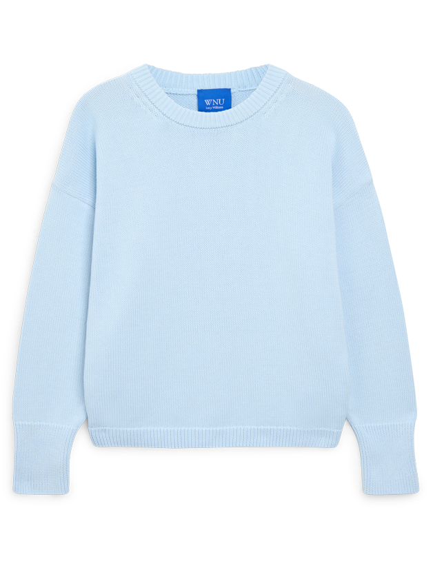 Sennen Jumper: Cotton, Icy Blue